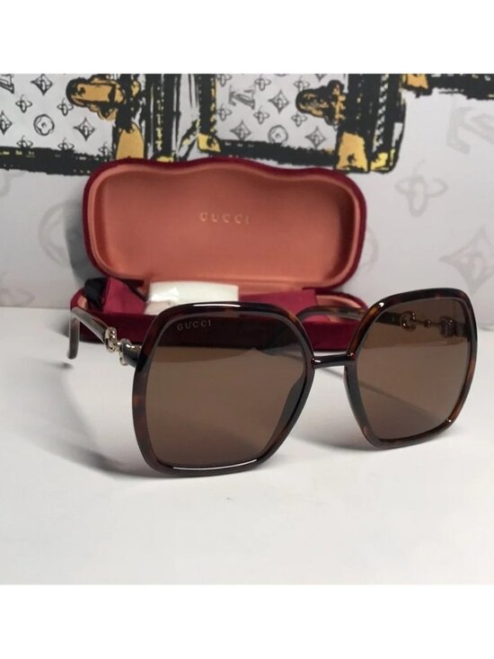 New Authentic Gucci Brown Sunglasses GG0890s 002 main image 9